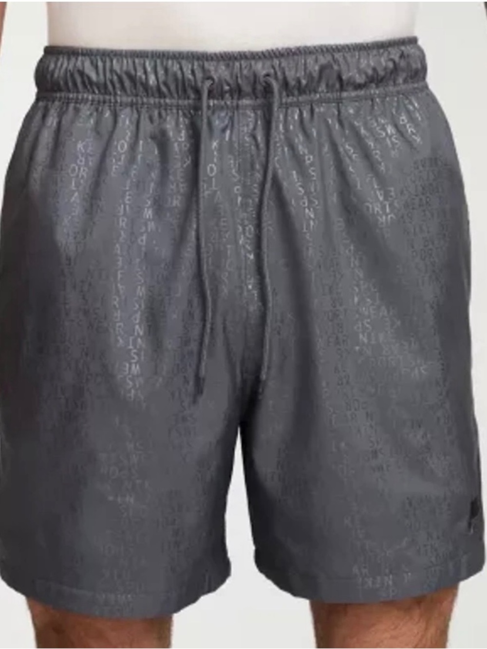 Nike standard fit , Charcoal Grey Men's Athletic Swim/Board Shorts